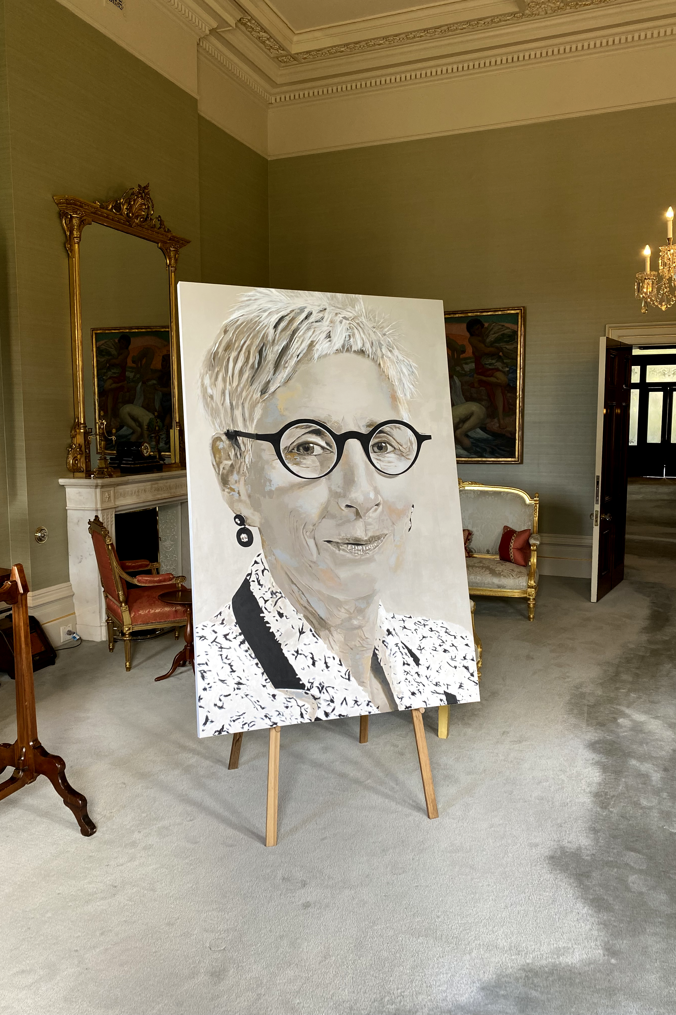 Government House Portrait Painting Her Excellency Honourable Linda Dessau AC CVO Victoria